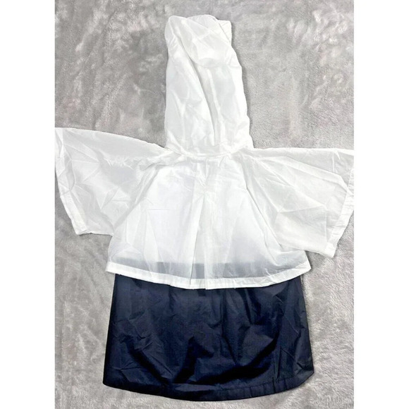 Girls Nike Windrunner Half ZIp Short Sleeve Hoodie Jacket M White Black - Picture 7 of 13